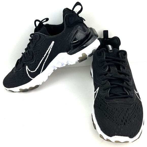 Nike React Vision D/ms/x Black & White Shoes Sneakers Mens Size 7 - Picture 5 of 11